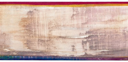 ARIANNA ELLERO. 2023–2026 – In cerca di attrito. La pittura precede la forma Arianna Ellero, Africa, 2015 pigmenti, spezie, terra e cacao su tela tempera alla colla di farina trattata con oli essenziali
