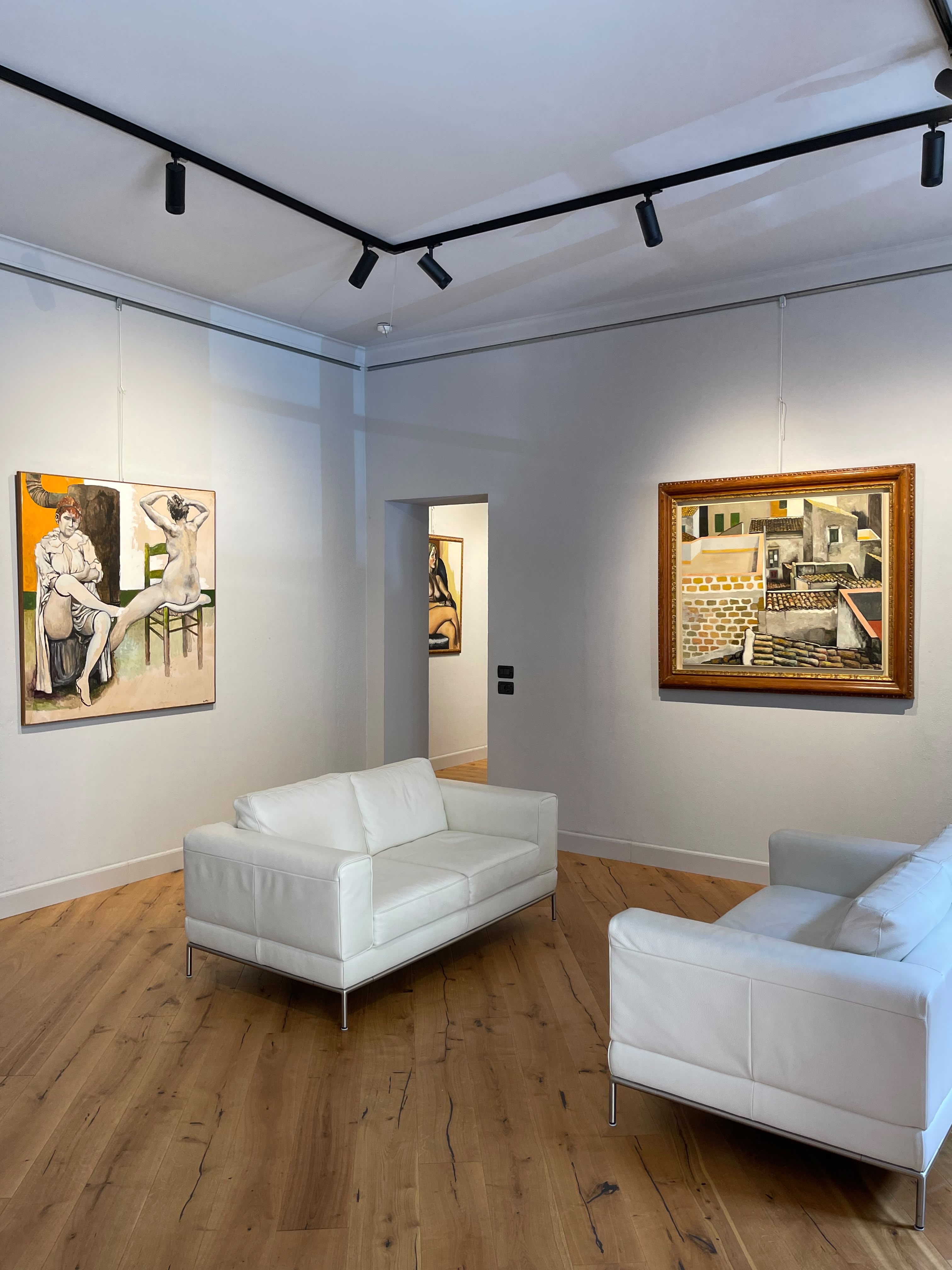 Renato Guttuso, opere scelte dal 1947 al 1985, veduta della mostra, Galleria Accademia, Torino