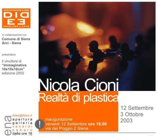 Nicola Cioni – Realtà di plastica Nicola Cioni – Realtà di plastica