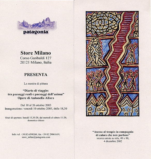 Antonella Allara – Diario di viaggio: tra paesaggi reali e paesaggi dell’animahttps://www.exibart.com/repository/media/eventi/2003/10/antonella-allara-8211-diario-di-viaggio-tra-paesaggi-reali-e-paesaggi-dell8217anima.jpg