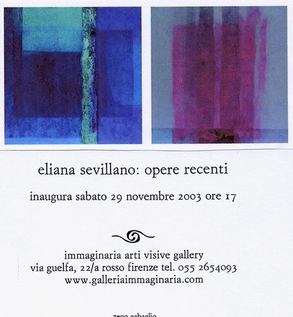 Eliana Sevillano – Opere recenti