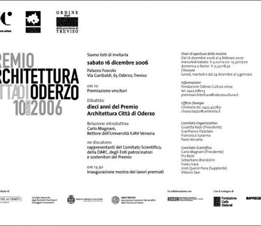 Premio Architettura Città di Oderzo 2006