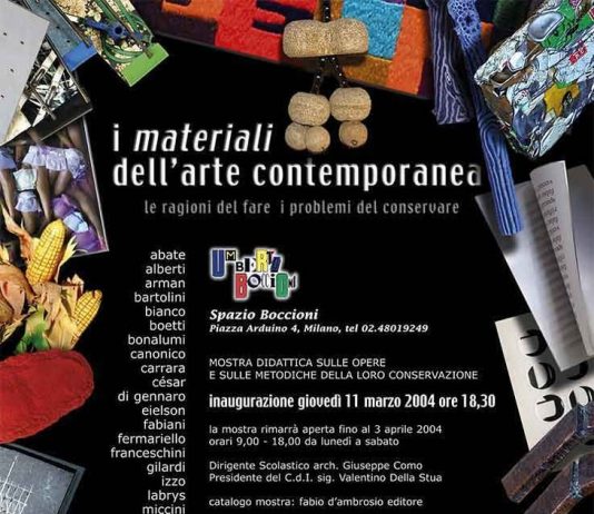 I materiali dell’arte contemporanea