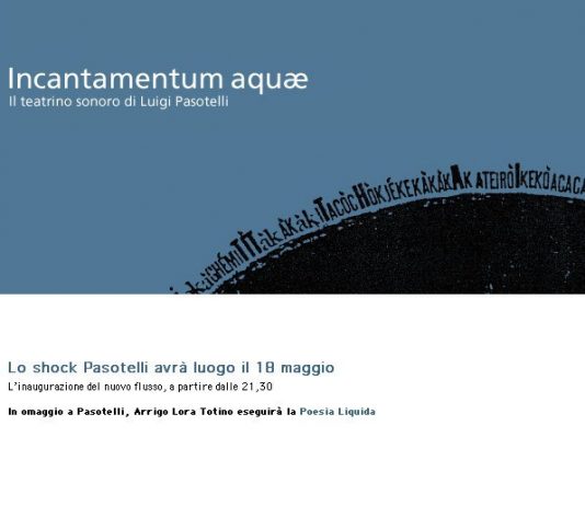 Luigi Pasotelli – Incantamentum aquae Luigi Pasotelli – Incantamentum aquae