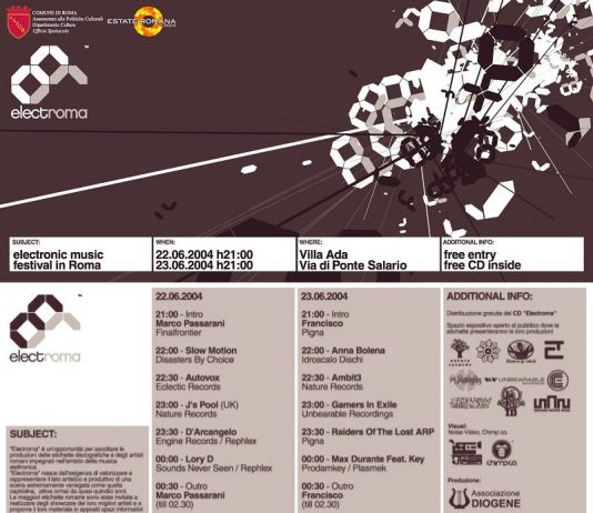 Elect_Roma –  Electronic Music Festival In Roma