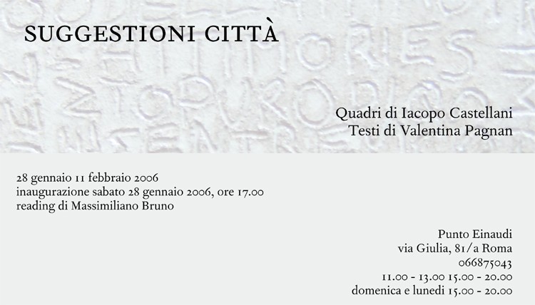 Iacopo Castellani – Suggestioni cittàhttps://www.exibart.com/repository/media/eventi/2004/07/iacopo-castellani-8211-suggestioni-città.jpg