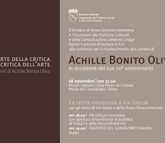 Achille Bonito Oliva – L’arte della critica. La critica dell’arte