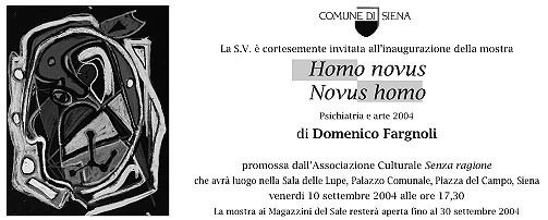 Domenico Fargnoli – Homo Novus Domenico Fargnoli – Homo Novus