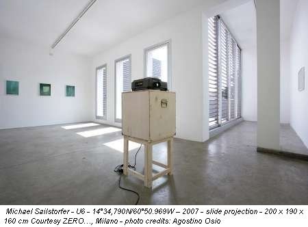 Michael Sailstorfer – U1-U13