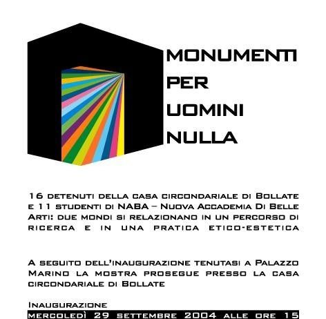 Monumenti per uomini nulla
