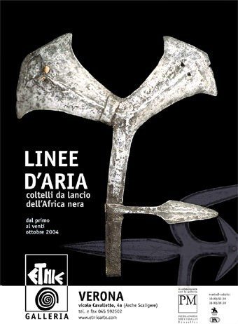 Linee d’aria – Coltelli da lancio dell’Africa nera