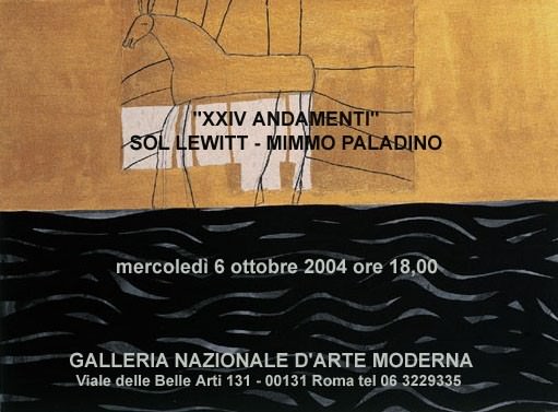 XXIV Andamenti. Sol LeWitt – Mimmo Paladino