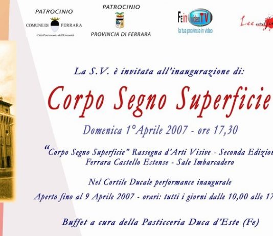 Corpo/Segno/Superficie
