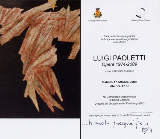 Luigi Paoletti – Opere 1974-2009