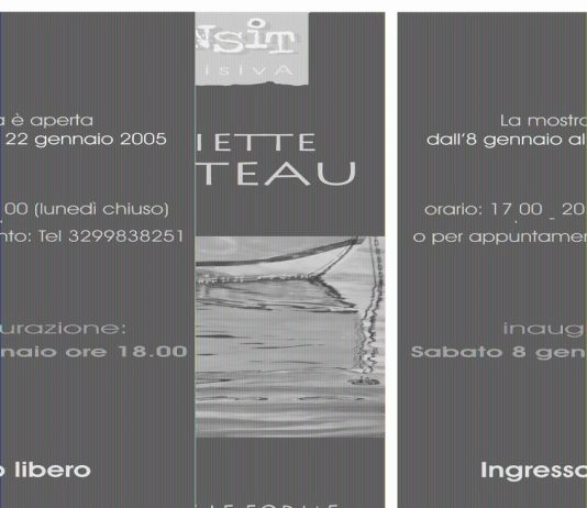 Mariette Egreteau – Liquidare le forme Mariette Egreteau – Liquidare le forme