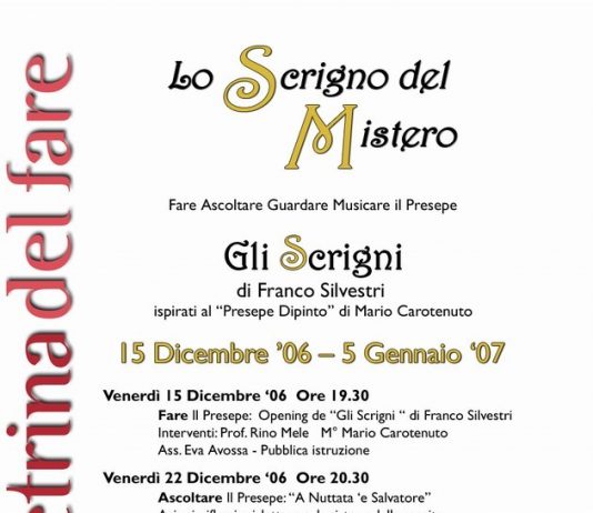 Franco Silvestri – Glli scrigni Franco Silvestri – Glli scrigni