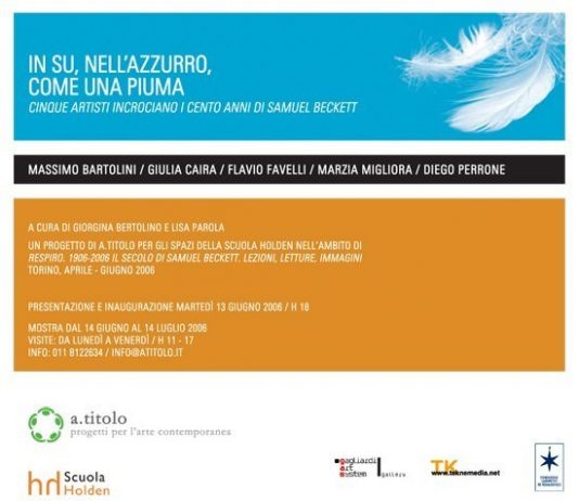 In su, nell’azzurro, come una piuma