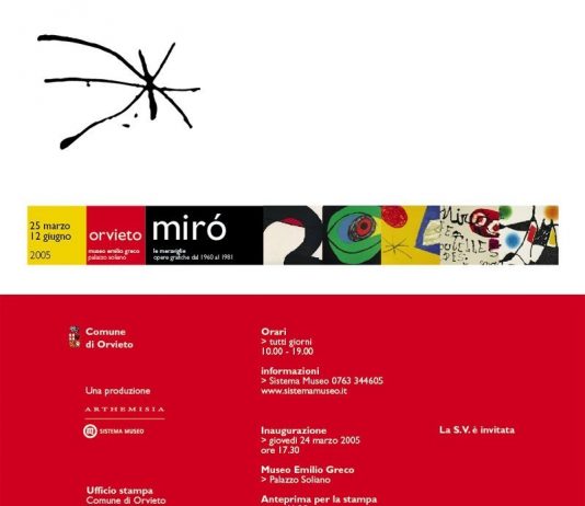 Mirò – Le meraviglie. Opere grafiche 1960-1981