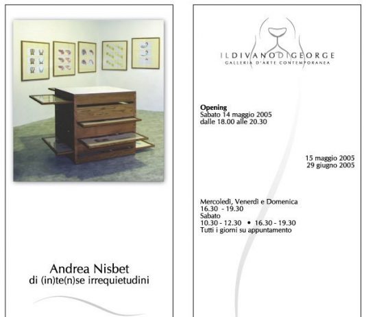 Andrea Nisbet – Di (in)te(n)se irrequietudini