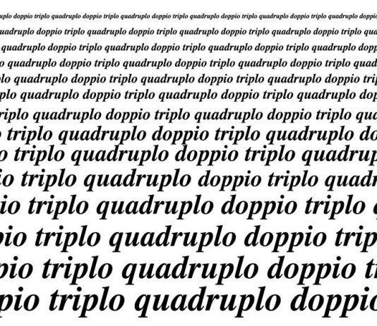 Doppio triplo quadruplo Doppio triplo quadruplo