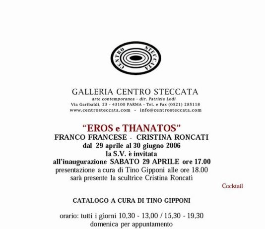 Franco Francese / Cristina Roncati – Eros e Thanatos