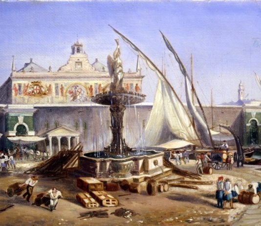 Lodovico Pogliaghi e la facciata a mare di Palazzo San Giorgio