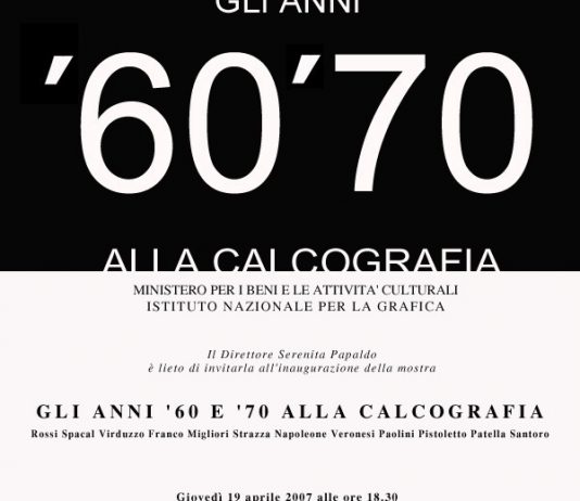 Gli anni ’60 e ’70 alla Calcografia