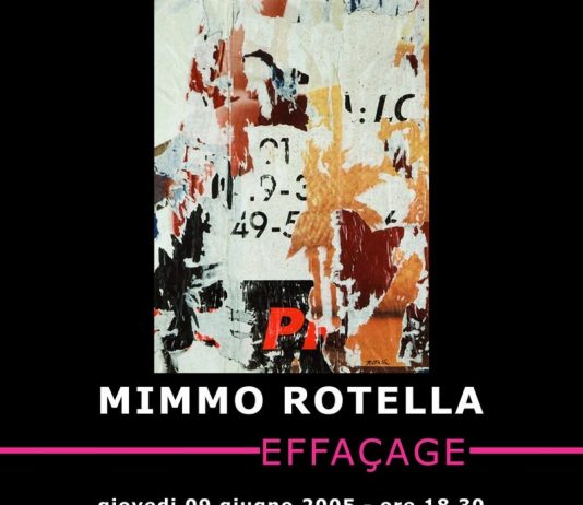 Mimmo Rotella – Effacage