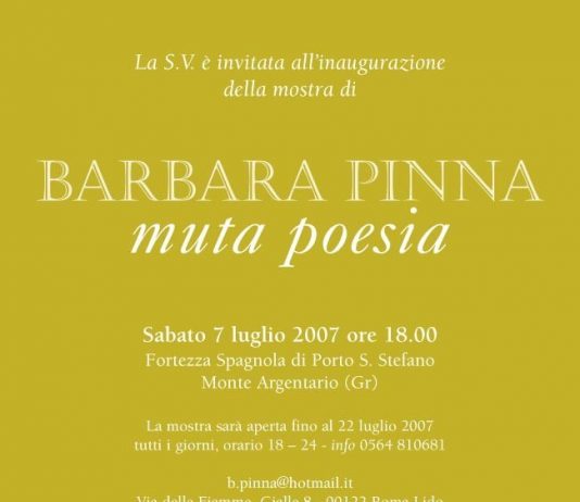 Barbara Pinna – muta poesia