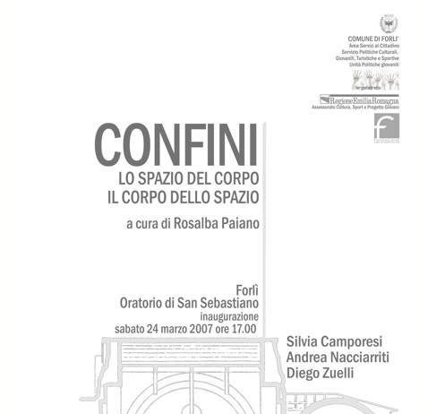 Confini. Lo spazio del corpo, il corpo dello spazio