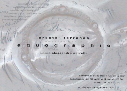 Oreste Ferrando – Aquographie Oreste Ferrando – Aquographie