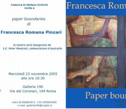 Francesca Romana Pinzari – Paper boundaires Francesca Romana Pinzari – Paper boundaires