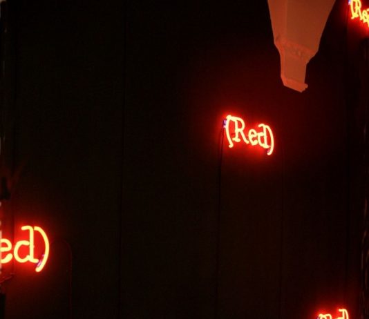 Joseph Kosuth – Un’installazione per Natale (Osservazioni di L.W.) composta da sei edizioni di Wittgenstein’s Color