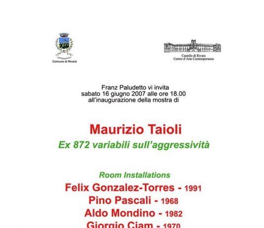 Maurizio Taioli – Ex 872 variabili sull’aggressività