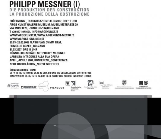 Philipp Messner – La produzione della costruzione