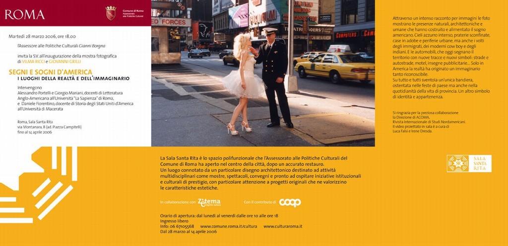 Vilma Ricci / Giovanni Grilli – Segni e sogni d’America. I luoghi della realtà e dell’immaginariohttps://www.exibart.com/repository/media/eventi/2005/09/vilma-ricci-giovanni-grilli-8211-segni-e-sogni-d8217america.-i-luoghi-della-realtà-e-dell8217immaginario.jpg