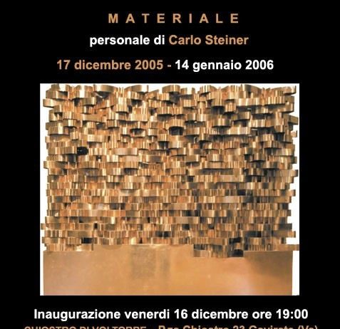 Carlo Steiner – Materiale
