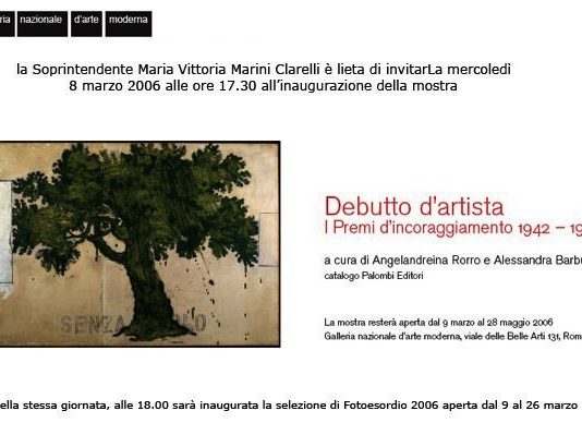 Debutto d’artista. I Premi d’incoraggiamento 1942-1964