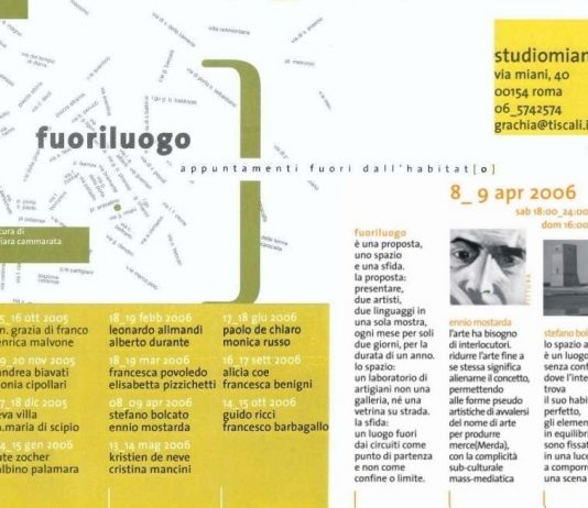fuoriluogo – Stefano Bolcato / Ennio Mostarda