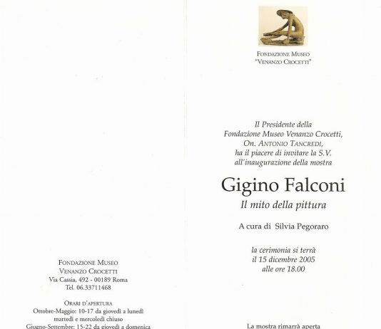 Gigino Falconi – Il mito della pittura