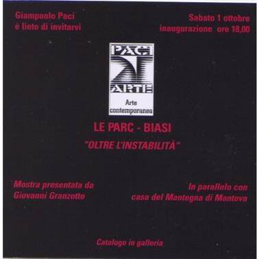 Le Parc / Biasi – Oltre l’instabilità