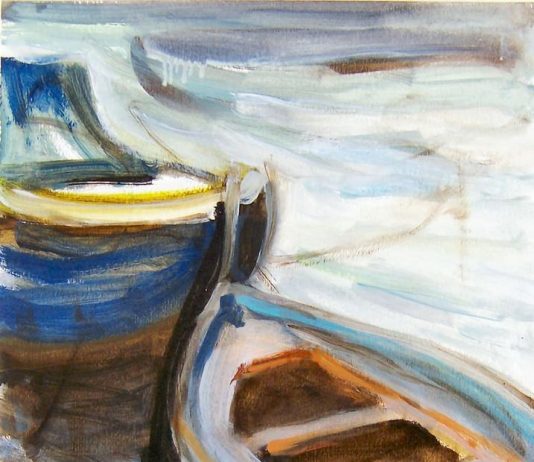 Matita, olio e carboncino