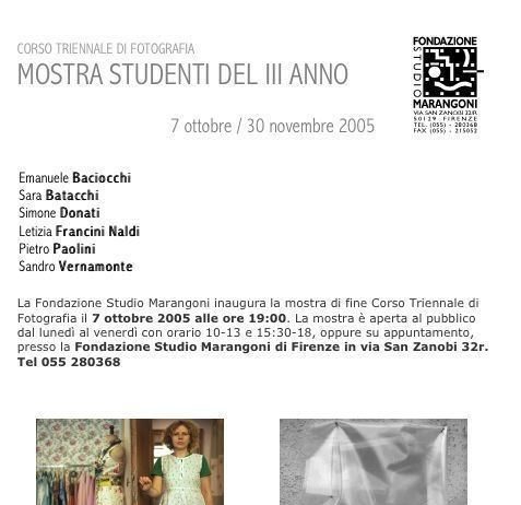 Mostra degli studenti del terzo anno