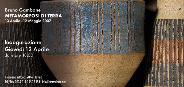Bruno Gambone – Metamorfosi di terrahttps://www.exibart.com/repository/media/eventi/2005/11/bruno-gambone-8211-metamorfosi-di-terra.jpg