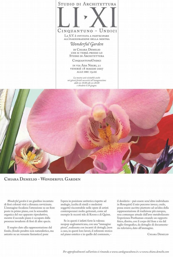 Chiara Demelio – Wonderful Gardenhttps://www.exibart.com/repository/media/eventi/2005/12/chiara-demelio-8211-wonderful-garden.jpg