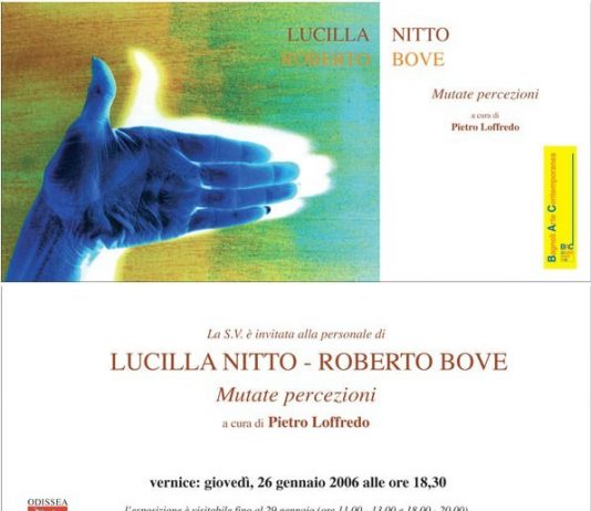 Lucilla Nitto / Roberto Bove – Mutate percezioni