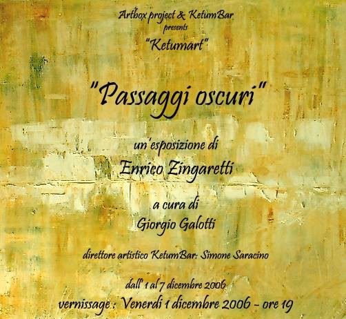 Enrico Zingaretti – Passaggi oscuri