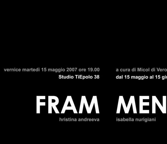 Hristina Andreeva / Isabella Nurigiani – Frammenti Hristina Andreeva / Isabella Nurigiani – Frammenti