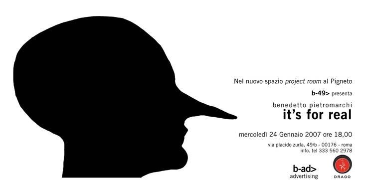 Benedetto Pietromarchi – It’s For Realhttps://www.exibart.com/repository/media/eventi/2007/01/benedetto-pietromarchi-8211-it’s-for-real.jpg