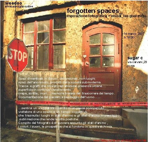 Tea Guarascio – Forgotten spaces